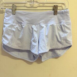 Lululemon Speed Up Low Rise shorts - light blue - size 2, Length 2.5 in